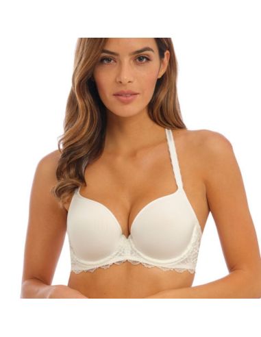 Soutien-gorge Amincissant Wacoal à Armatures - Imprimé Floral, Dentelle, Bonnets Lisses, Réglage Personnalisé
