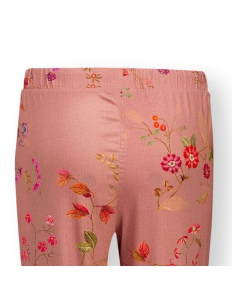 Pantalon long imprimé floral KAWAI PIP STUDIO Rose