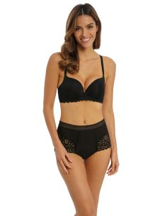 Soutien-gorge contour armatures RAFFINE - Wacoal noir 2
