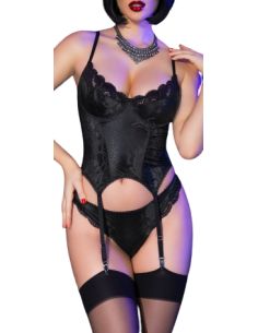 Corset Viperia Noir - Lingerie ensemble sexy