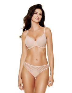 Soutien-gorge GORTEKS rembourré coque lisse Luna beige