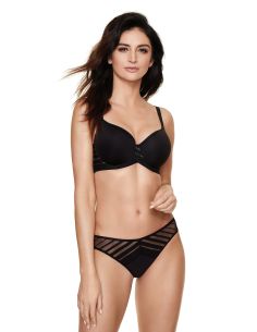 Soutien-gorge GORTEKS rembourré coque lisse Luna noir