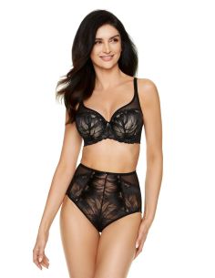 Soutien-gorge GORTEKS rembourré coque dentelle Moon noir