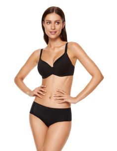Soutien-gorge GORTEKS rembourré coque dentelle Moon noir