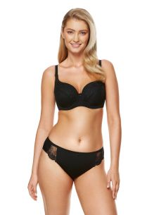 Soutien-gorge GORTEKS rembourré coque dentelle Moon noir