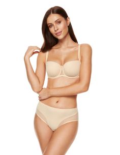 Soutien-gorge GORTEKS rembourré coque lisse Luna beige