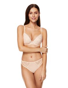 String GORTEKS CALMA brodé poudré rose