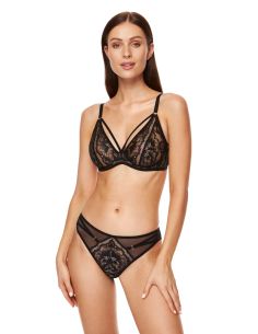 String GORTEKS GWEN en dentelle noir