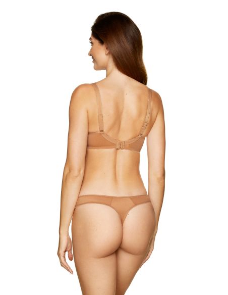 String GORTEKS ONYX brodé beige doré