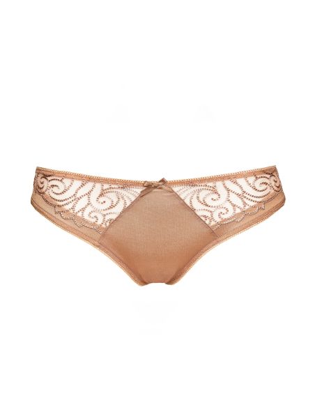 String GORTEKS ONYX brodé beige doré