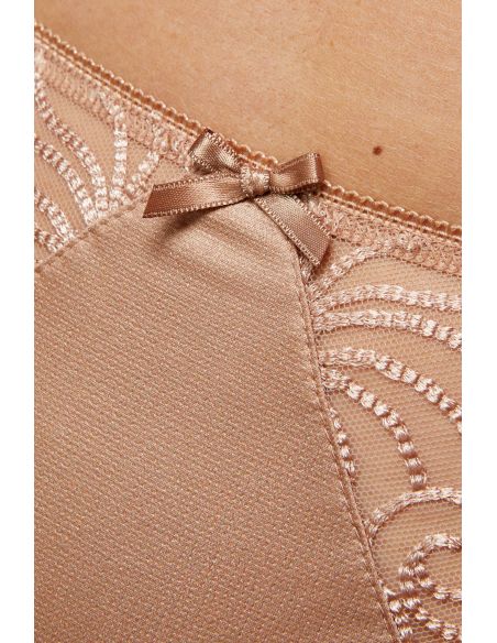 String GORTEKS ONYX brodé beige doré