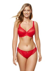 String GORTEKS écarlate en dentelle rouge