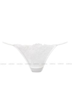 String mini GORTEKS YVETTE en tulle délicat décoré de broderies blanc 2