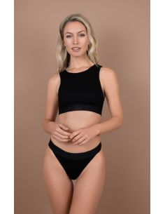 String BYE BRA invisible NATURAL RIB noir