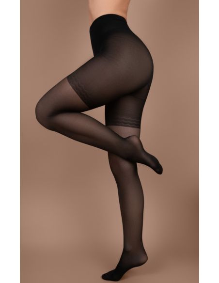 Collants contrôle slim BYE BRA 40 DEN Noir