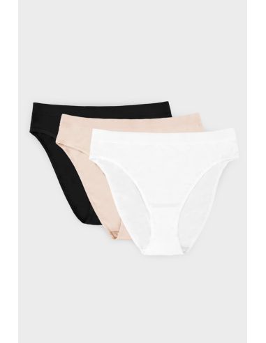 Culotte GORTEKS triple pack KLARA en coton multicolor
