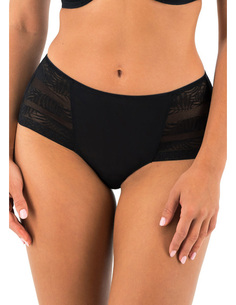 Dentelle stretch à l’avant et au dos Panneau avant doublé pour un confort total et plus d’opacité Dentelle avec bande stretch in