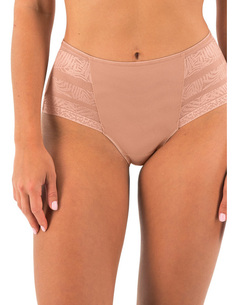 Dentelle stretch à l’avant et au dos Panneau avant doublé pour un confort total et plus d’opacité Dentelle avec bande stretch in