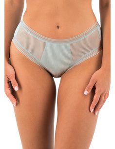 Panneau avant en tissu jacquard rayé modern Large élastique plat à la ceinture et sur le devant et le dos des jambes pour une ﬁn