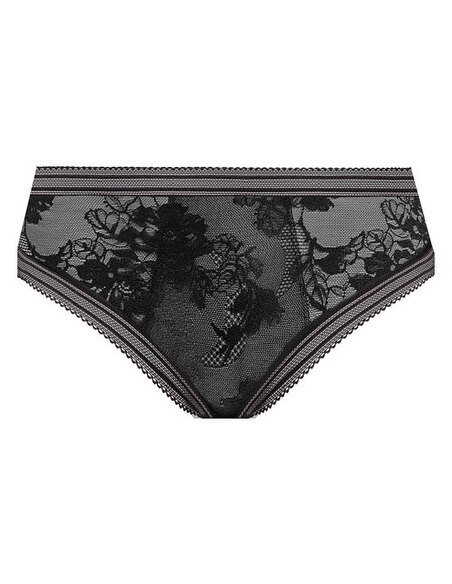 Devant décoré de dentelle plate Dos en tissu au toucher ultra doux Panneau avant doublé pour un confort total et plus d’opacité 