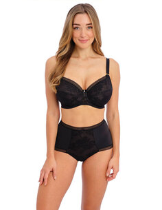 Devant orné d’une dentelle délicate et plate Bande ventrale doublée pour un effet gainant et lisse Large élastique plat à la cei 2