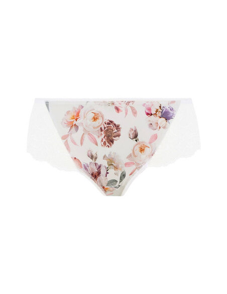 Imprimé ultra doux sur le devant et dos Stretch au dos des jambes et sur le devant de la taille Noeud délicat à l’entre-seins