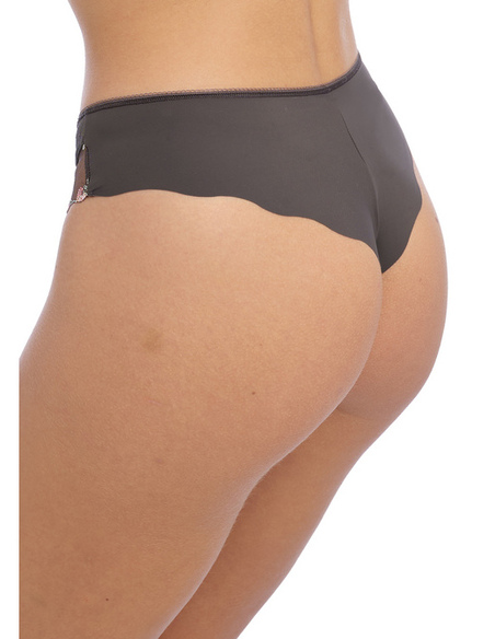 Magnifique broderie imprimée sur le devant des jambes Tulle à pois doublée sur le devant pour plus de confort et moins de transp