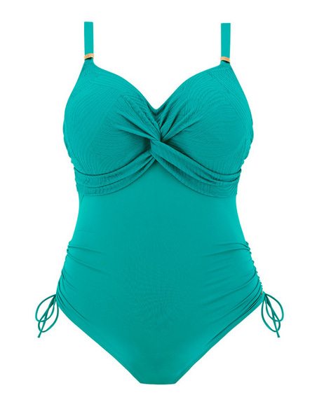 Joli effet twisté sur le devant Armature cachée pour un maintien garanti Agrafage caché à l’intérieur pour un effet gainant et u